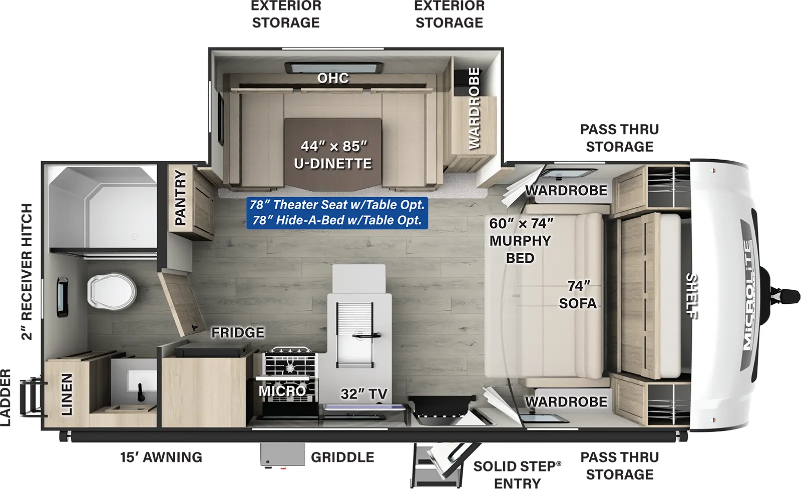 Flagstaff Micro Lite 22SQS Floorplan